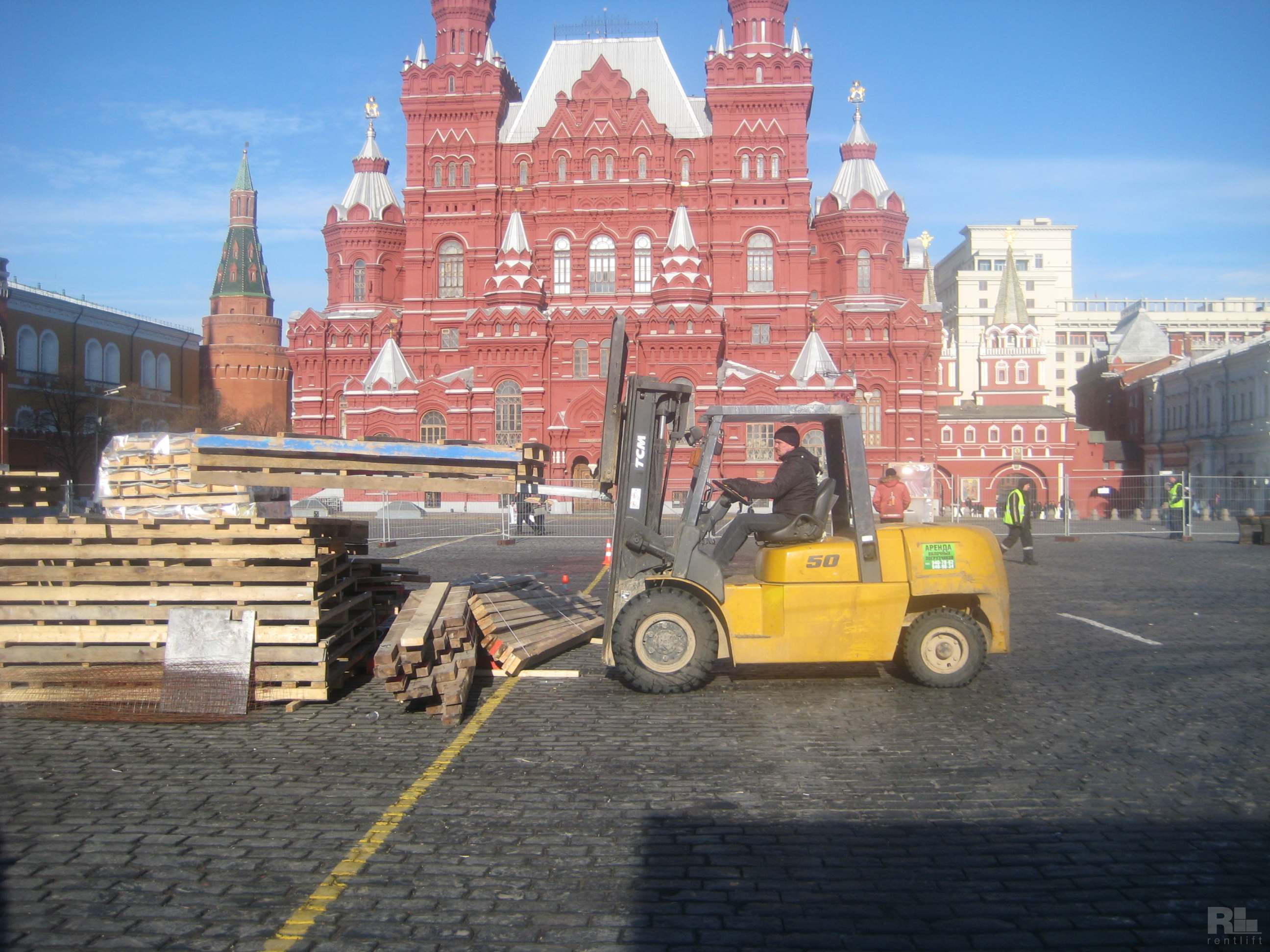 Монтаж на Красной площади
